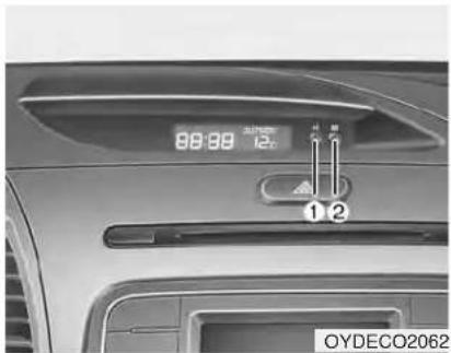 KIA Forte5 (2014) - LCD monitor (clock and outside temperature) - 1