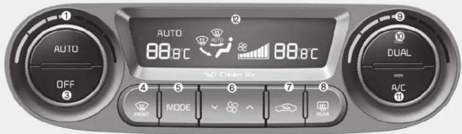 KIA Forte5 (2014) - AUTOMATIC CLIMATE CONTROL SYSTEM (IF EQUIPPED) - 1