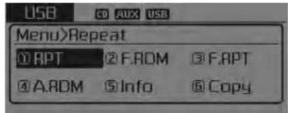 KIA Forte5 (2014) - MENU : MP3 CD / USB - 1