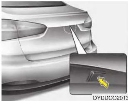 KIA Forte5 (2014) - Opening the trunk - 1