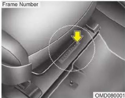 KIA Forte5 (2014) - VEHICLE IDENTIFICATION NUMBER (VIN) - 1