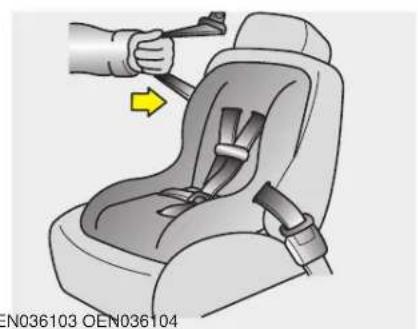 KIA Forte5 (2014) - WARNING - Child seat installation - 4