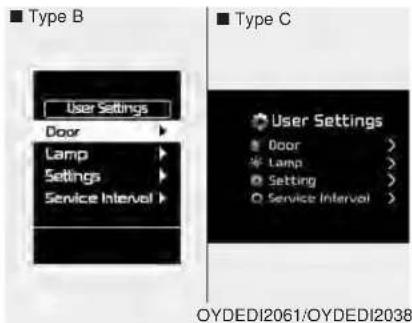 KIA Forte5 (2014) - User Settings Mode - 1