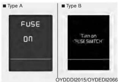 KIA Forte5 (2014) - Turn on "FUSE SWITCH" (if equipped) - 1