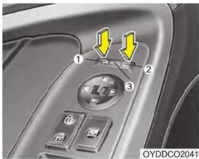 KIA Forte5 (2014) - Folding the outside rearview mirror - 1