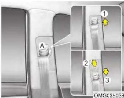 KIA Forte5 (2014) - Seat belt restraint system - 3