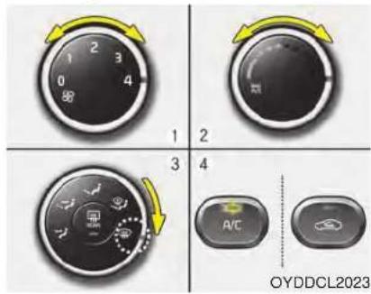 KIA Forte5 (2014) - Manual climate control system - 1