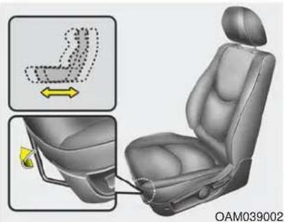 KIA Soul (2013) - AVERTISSEMENT - Réglage du siège - 1