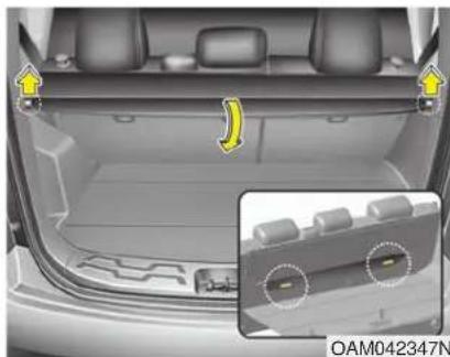 KIA Soul (2013) - Couvre-bagages (si équipé) - 2