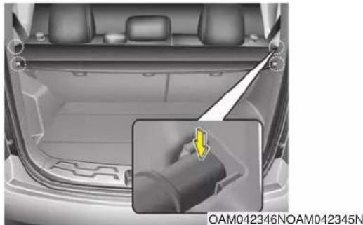 KIA Soul (2012) - Luggage net holder (if equipped) - 2