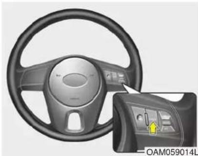 KIA Soul (2012) - To temporarily accelerate with the cruise control on: - 1