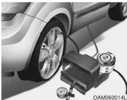 KIA Soul (2012) - Using the Tire Mobility Kit - 1