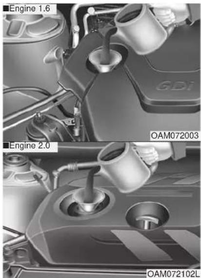 KIA Soul (2012) - CAUTION - Replace engine oil - 1