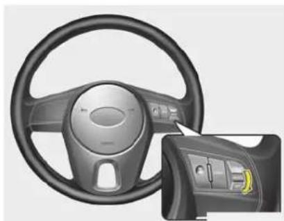 KIA Soul (2012) - To increase cruise control set speed: - 1