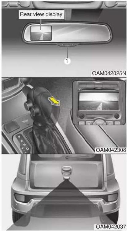 KIA Soul (2012) - REARVIEW CAMERA (IF EQUIPPED) - 1