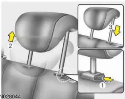 KIA Soul (2012) - WARNING - Headrest removal - 2