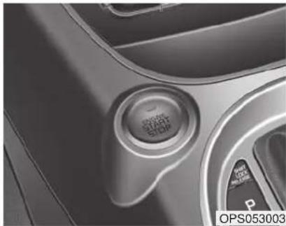 KIA Soul (2014) - Bouton de DÉMARRAGE/ ARRÊT DU MOTEUR illuminé - 1