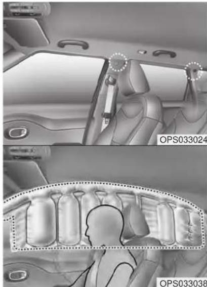 KIA Soul (2014) - Rideau gonflable - 1