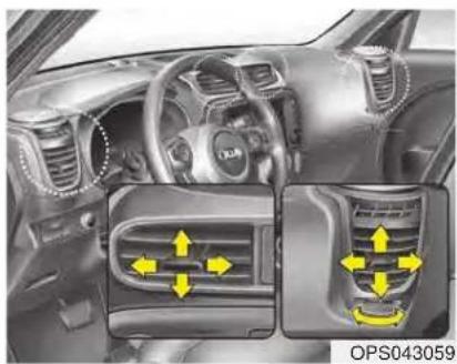 KIA Soul (2014) - Commande manuelle du chauffage et de la climatisation - 10