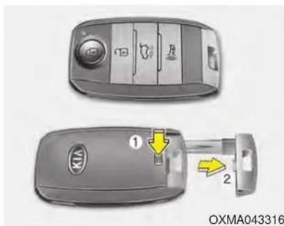 KIA Soul (2014) - Fonctions de la clé intelligente - 1