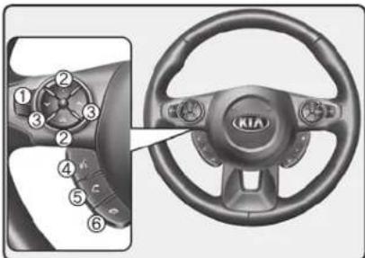 KIA Soul (2014) - Faire un appel avec les commandes sur le volant - 1