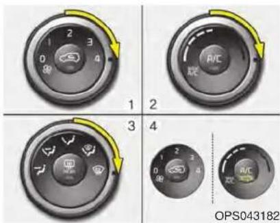 KIA Soul (2014) - Dégivrage de la face extérieure du pare-brise - 1