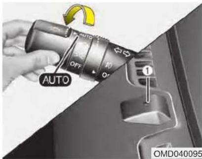 KIA Soul (2014) - Position d'éclairage automatique (si équipé) - 1