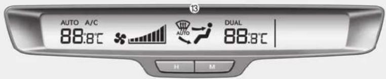 KIA Optima Hybrid (2012) - CLIMATISATION AUTOMATIQUE (SI ÉQUIPÉ) - 1