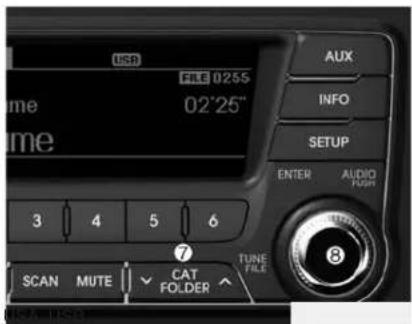 KIA Optima Hybrid (2012) - Bouton de sélection de piste - 2