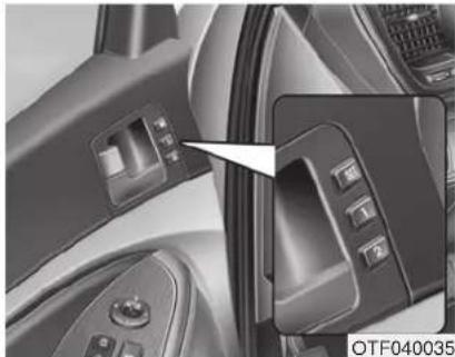 KIA Optima Hybrid (2012) - SYSTÈME DE MÉMOIRE DE POSITION DU CONDUCTEUR (SI ÉQUIPÉ) - 1