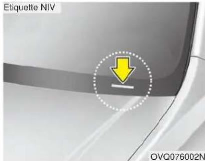 KIA Optima Hybrid (2012) - NUMÉRO D'IDENTIFICATION DU VÉHICULE (NIV) - 2