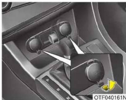 KIA Optima Hybrid (2012) - MISE EN GARDE - Lampe du miroir de courtoisie - 1