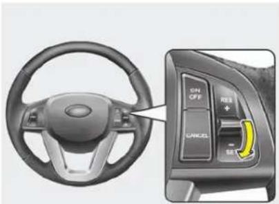 KIA Optima Hybrid (2012) - Pour régler le régulateur à une vitesse : - 1