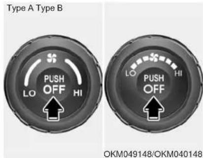 KIA Sportage (2010) - Bouton de climatiseur - 1
