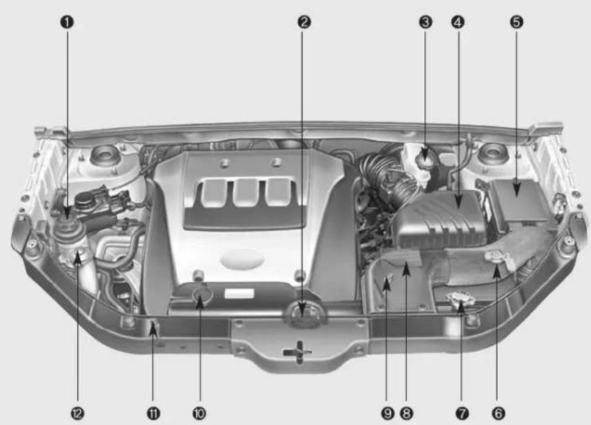 KIA Sportage (2010) - COMPARTIMENT MOTEUR - 2