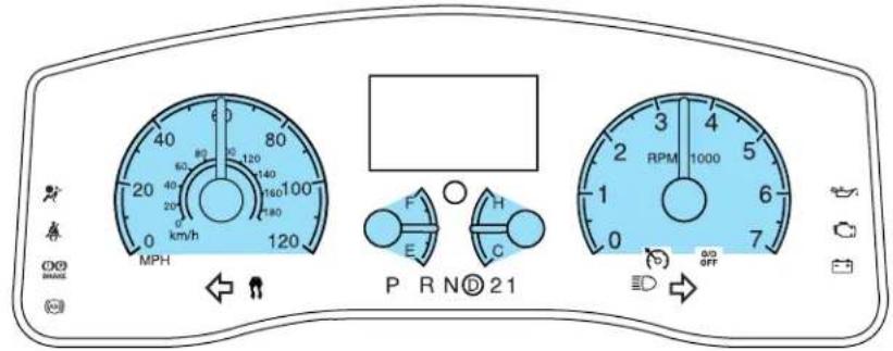 Lincoln Town Car (2007) - Instrument Cluster - 7