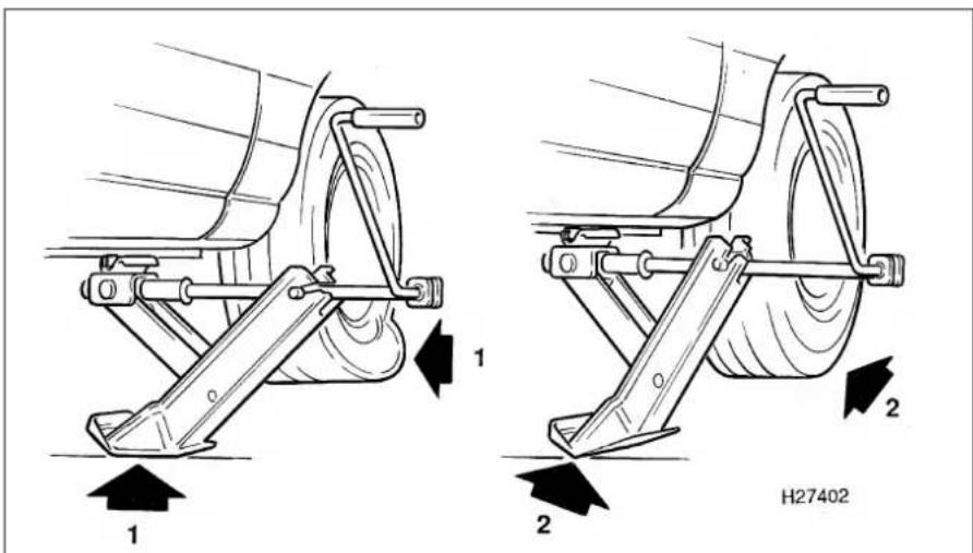 Rover 827 (1997) - Jacking points and axle stand locations - 2