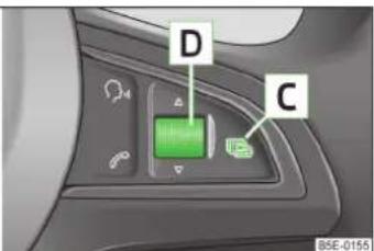 SKODA Octavia (2013) - Commande du système d'informations - 2