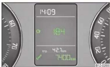 SKODA Octavia (2006) - Service Interval Display - 1