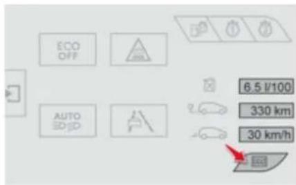 ECO OFF AUTO EDJD 6.5 L/100 330 km 30 km/h