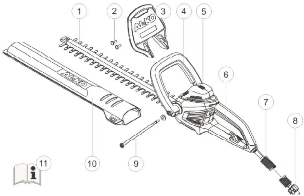 AL-KO HT 600 Flexible Cut - Azionamento a due mani - 1