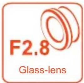 F2.8 Glass-lens