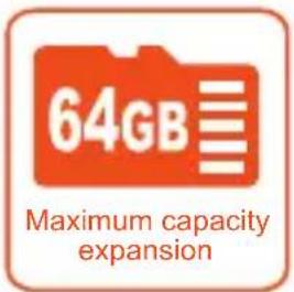 64GB Maximum capacity expansion