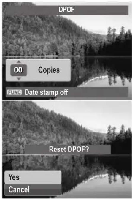 POLAROID i1237 - To reset DPOF - 1