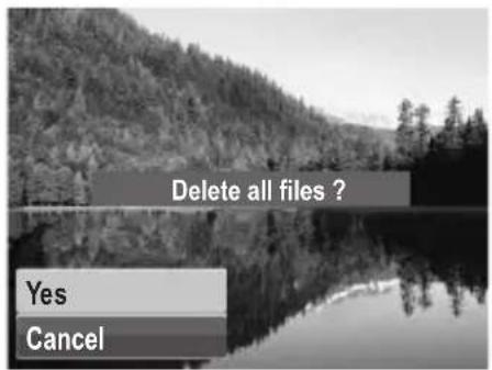 POLAROID i1237 - To delete all files: - 1