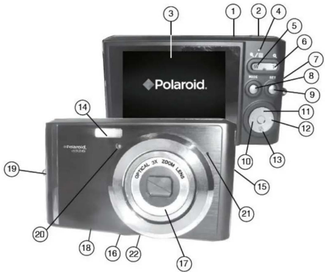 POLAROID iS326 - Parts of the Camera - 1