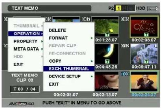 PANASONIC AG-HPX300P - Changing thumbnails - 1