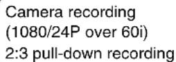 PANASONIC AG-HPX300P - Standard recording (pull-down recording) - 1