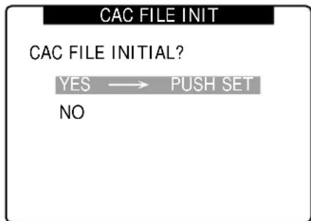 PANASONIC AG-HPX300P - Initializing CAC File (Returning Data to Their Factory Defaults) - 2