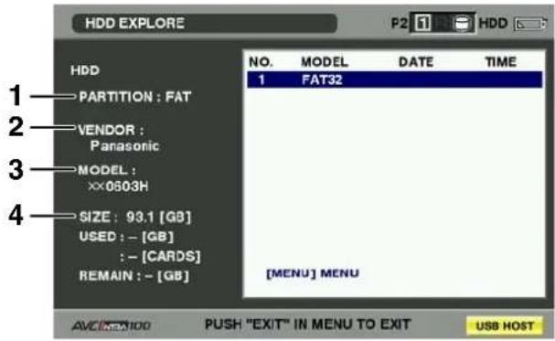 PANASONIC AG-HPX300P - Viewing hard disk drive data - 3